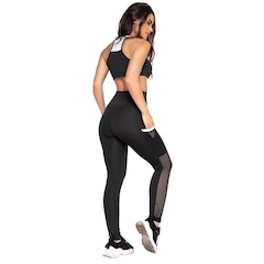 Conjunto Fristyle Fitness Calça Legging e Top Academia - Feminino - Foto 2