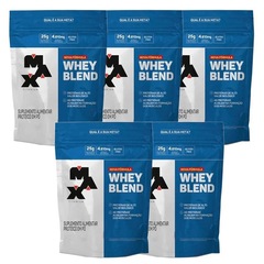 Kit Whey Blend Isolado Max Titanium Concentrado - Morango - 900g - 5 Unidades - Foto 1