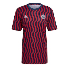 Camisa Pré-Jogo FC Bayern adidas - Masculina - Foto 1