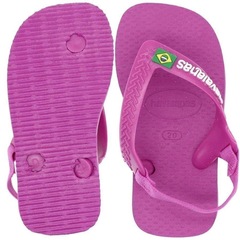 Chinelo Baby Havaianas Logo Brasil Papete - Infantil - Foto 3