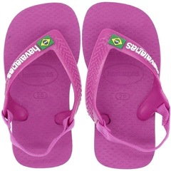 Chinelo Baby Havaianas Logo Brasil Papete - Infantil - Foto 1