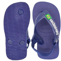 Sandália Baby Havaianas Logo Brasil Papete - Infantil - Foto 3