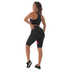 Conjunto Fristyle Fitness Bermuda e Top Academia - Feminino - Foto 2
