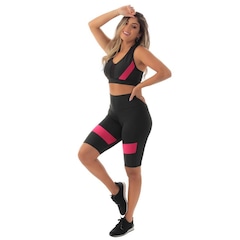 Conjunto Fristyle Fitness Bermuda e Top Academia - Feminino - Foto 3