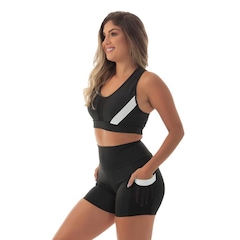 Conjunto Fristyle Fitness Short e Top Academia - Feminino - Foto 2