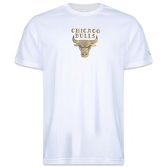 Camiseta New Era Gold Chicago Bulls China Vibes - Masculino - Foto 1