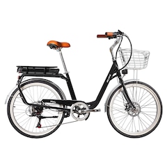 Bicicleta Elétrica Blitz Ville - Aro 24 - Motor 350 W - Freio a Disco - Shimano 7 V - Foto 1