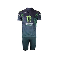 Camiseta Monster Energy + Bermuda - Masculina - Foto 1