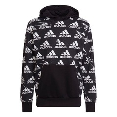 Blusão de Moletom com Capuz adidas Moletinho Essentials Brandlove - Masculino - Foto 1