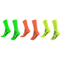 Kit Meia Hupi Corrida Ciclismo com 3 Pares - 42 a 46 - Adulto - Foto 1