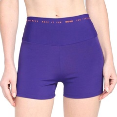 Shorts Alto Giro 2 em 1 Tecnospan - Feminino - Foto 2