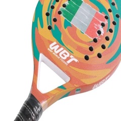Raquete Beach Tennis Wbt Italian 50% Carbono 50% Fibra de Vidro Tenis de Praia - Foto 2