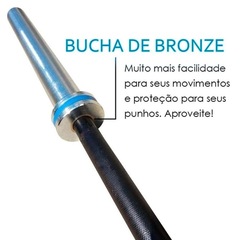 Barra Olímpica Iniciativa Fitness - 2,20 metros - Foto 8