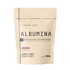 Albumina Generic Labs - Morango - 500g - Foto 1