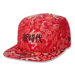 Boné Aba Reta New Era Camper Golden Culture - Strapback - Adulto - Foto 1