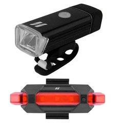 Kit de Farol 180 Lumens + Sinalizador 50 Lumens High One USB - Foto 1