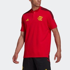 Camisa Polo de Treino do Flamengo Comissão adidas - Masculina - Foto 2