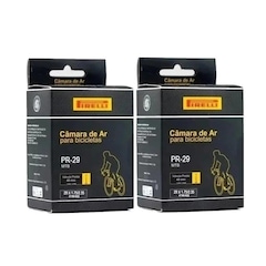 Par Câmara de Ar Pirelli 29 x 1.75/2.35 Válvula Presta 48 mm - Foto 1