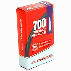 Par Câmara de Ar Speed Chaoyang 700 x 18/23 Bico Presta 48 mm - Foto 2