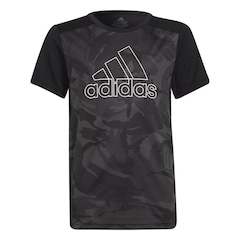 Camiseta adidas Estampada Designed To Move GT1422 - Infantil - Foto 1