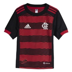 Kit Uniforme de Futebol do Flamengo 1 Cr adidas - Infantil - Foto 2