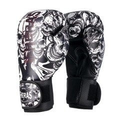 Kit de Boxe Muay Thai Fheras: Luvas + Bandagem + Protetor Bucal Top Caveira Top Caveira 10 Oz - Adulto - Foto 2