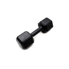 Dumbbell Sextavado Iniciativa Fitness Pintado - 12Kg - Unidade - Foto 1