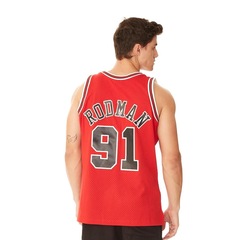 Camiseta Regata Mitchell & Ness Jersey Swingman Road Jersey Chicago Bulls Dennis Rodman - Masculina - Foto 2
