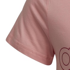 Camiseta adidas Essentials Logo Linear - Infantil - Foto 4