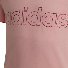 Camiseta adidas Essentials Logo Linear - Infantil - Foto 5