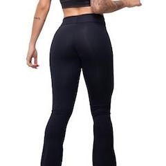 Calça Flare Belmento Bailarina Boca de Sino Suplex Cintura Alta - Feminina - Foto 5
