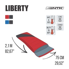 Saco de Dormir Nautika Envelope Liberty 4°C À 10°C - Foto 4