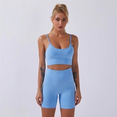 Conjunto Hupana Sports Top + Short Cintura Alta Empina Bumbum - Feminina - Foto 1