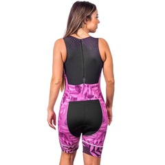 Macaquinho Kauna sem Mangas Triathlon Elite Proteção UV50+ - Feminino - Foto 2