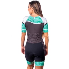 Macaquinho Kauna com Mangas Triathlon Elite Air Proteção UV50+ - Feminino - Foto 2