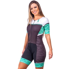 Macaquinho Kauna com Mangas Triathlon Elite Air Proteção UV50+ - Feminino - Foto 4