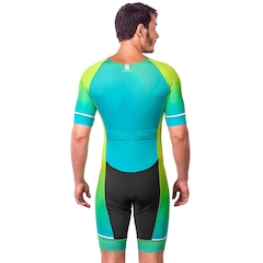 Macaquinho Kauna com Mangas Triathlon Elite Proteção UV50+ - Masculino - Foto 3