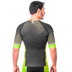 Camisa Kauna com Mangas Triathlon Elite Fluor Power Proteção UV50+ - Masculina - Foto 2