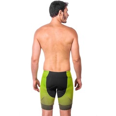 Bermuda de Triathlon Kauna Elite Fluor Power Proteção UV50+ - Masculina - Foto 2