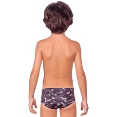 Sunga Kauna Camuflagem Noturna Proteção UV50+ - Infantil - Foto 2