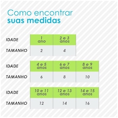 Maiô Kauna Proteção UV50+ - Infantil - Foto 3