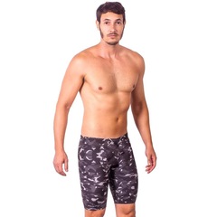 Bermuda de Natação Kauna Camuflagem Noturna Proteção UV50+ - Masculina - Foto 3
