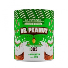 Pasta de Amendoim com Whey Protein Dr. Peanut Power Cream - Sabor Coco - 650g - Foto 1
