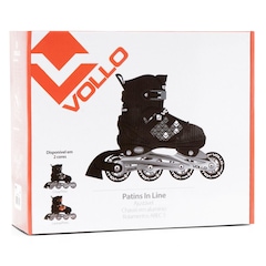 Patins Vollo VPC251G - In Line - Fitness - Ajústavel - ABEC5 - Adulto - Foto 4