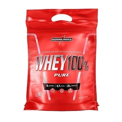 Combo Whey Protein 100% Pure Nutri Concentrado Integralmédica - Chocolate - 900g + Creatina + Coqueteleira - Foto 2