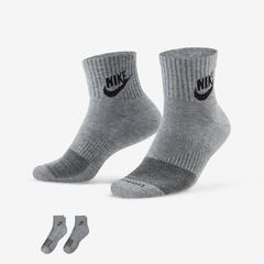 Kit de Meias Cano Curto Nike Everyday Plus Cushioned - Masculina - 2 Pares - Foto 1