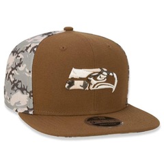 Boné Aba Reta New Era Seattle Seahawks 950 Neutral Wild - Snapback - Adulto - Foto 4