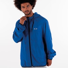 Jaqueta Corta-Vento com Capuz Oakley Windbreaker - Masculina - Foto 1