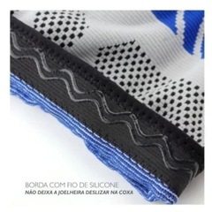 Joelheira de Compressão Spandex 3D com Anel de Silicone e Duas Espiral Flexíveis de Aço - Foto 9