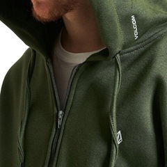 Blusão Com Capuz Volcom Aberto Single Stone -Masculino - Foto 3